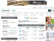 Tablet Screenshot of macongasprices.com